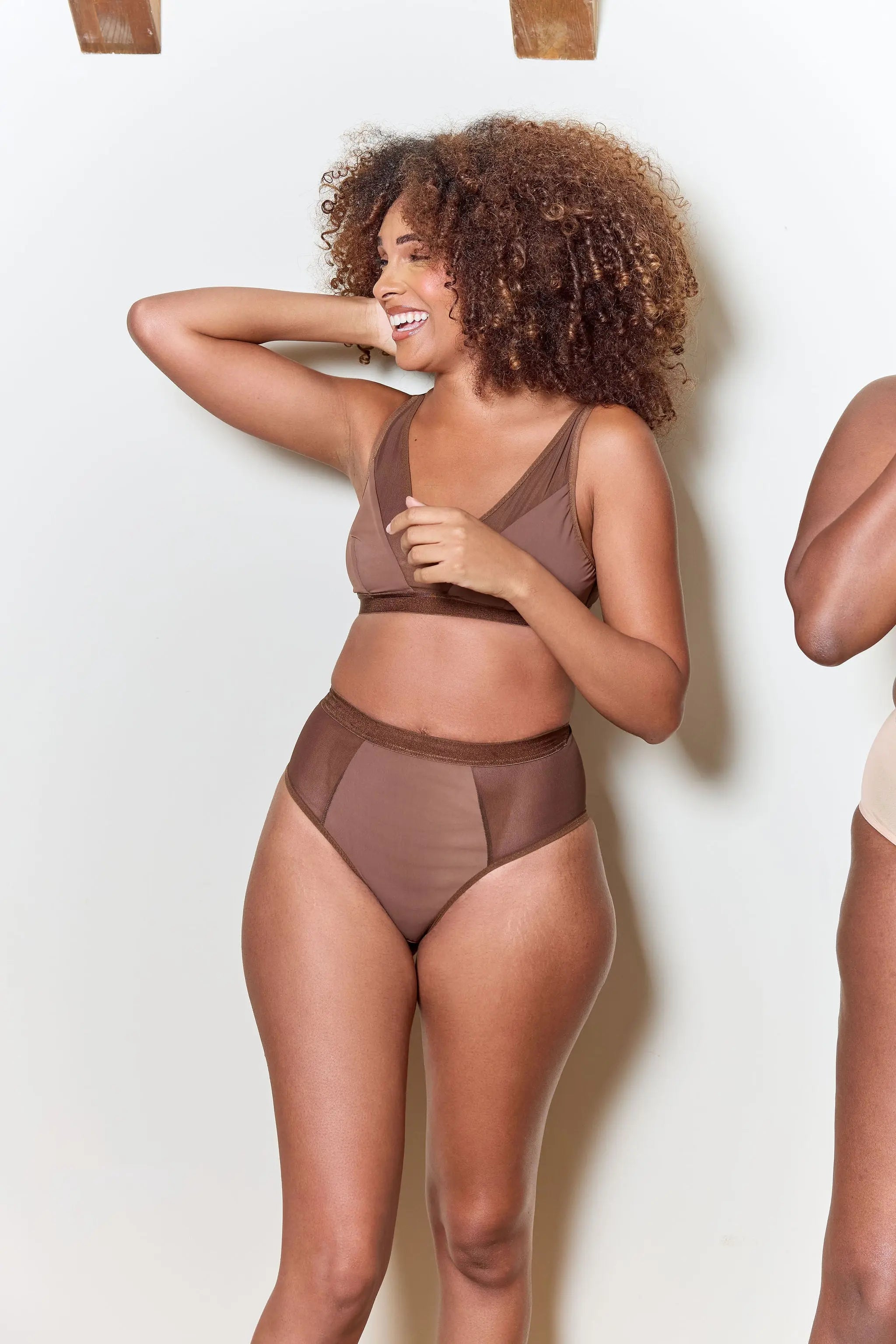 Culotte Haute Akoya Bois Sépia ISARO UNDERWEAR